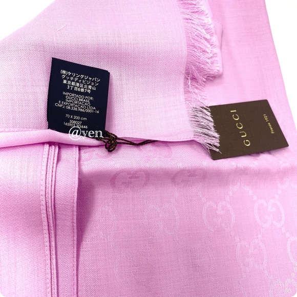 Gucci pink GGnat plus scarf - Picture 6 of 8